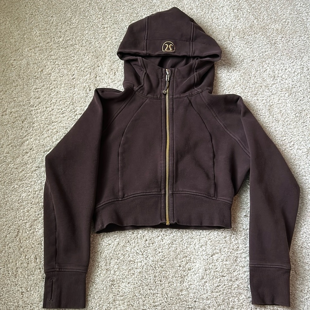 Lululemon Full Zip Cropped Scuba Hoodie Size 4